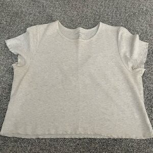 American Eagle Lettuce Edge Baby Tee